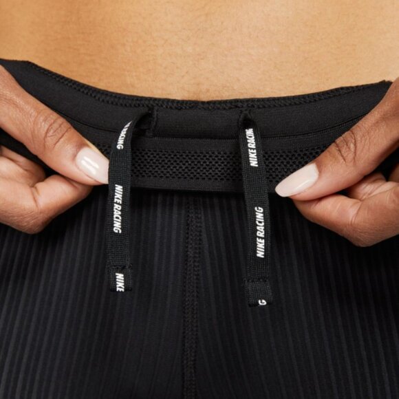 Nike Dri-Fit Aeroswift Tight Running Shorts Woman Large Black Compression - Picture 6 of 11